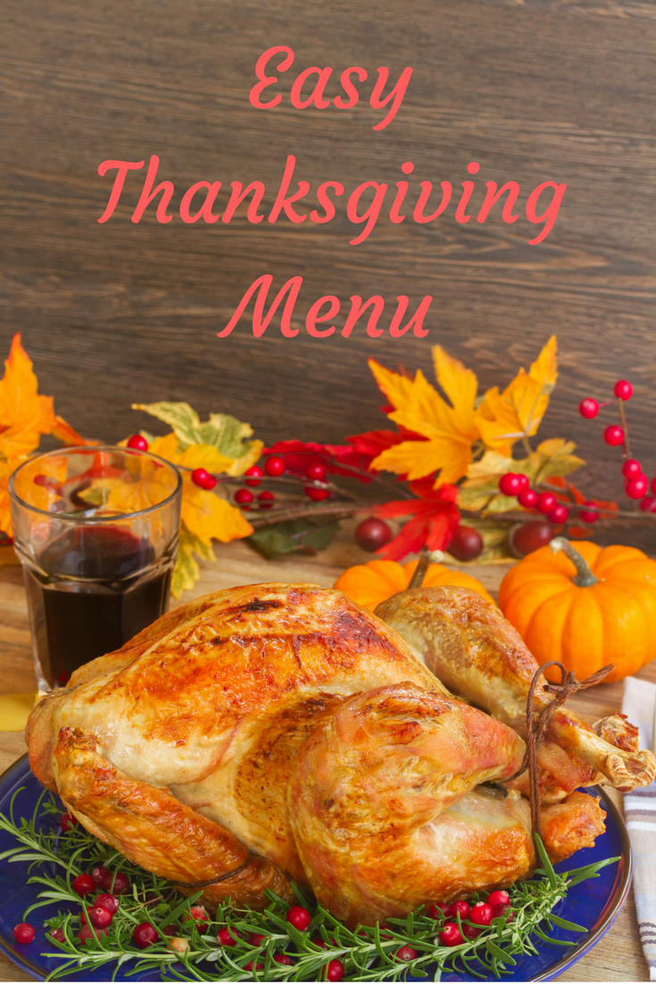 thanksgiving turkey dinner menu